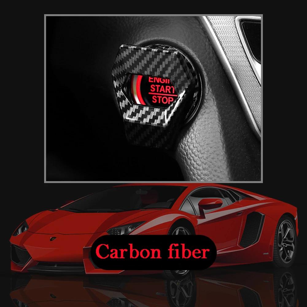 

1PC new Car Engine Start Stop Switch Button Cover Decorative Auto Accessories Push Button Sticky Cover Car Interior Car-Styling