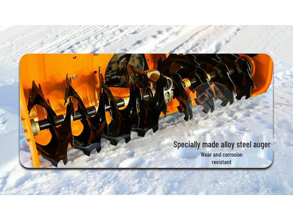High-Power Tracked Snow Blower with Gasoline Engine for Community and Road Use