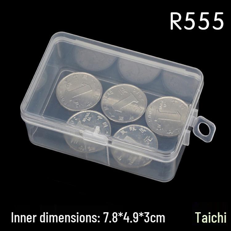 Rectangular Transparent Plastic Storage Box for Accessories and Screws