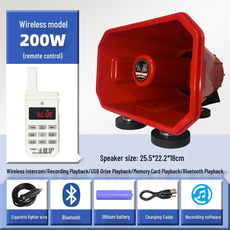 Smart Remote Control Car Roof Speaker with Ceiling Mount for Advertising and High-Pitch Sound Amplification