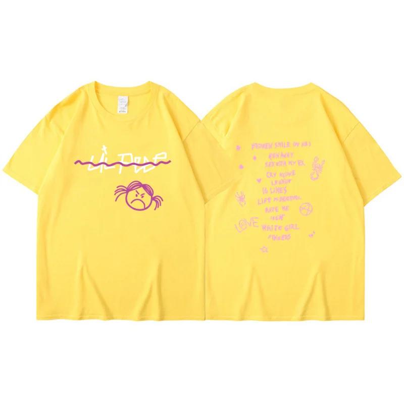 Rapper Lil Peep T Shirt Men Women Fashion T-shirt Tshirt Kids Hip Hop Tops Tee Music Tshirt Boy Tees Mens Clothing Summer