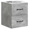 Wall Mounted Nightstand 2 pcs Concrete Grey 34.5 x 33 x 40 cm