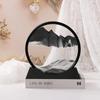 Sandscape Moving Sand Art Picture Quicksand 3D Liquid Hourglass Flowing Sand Frame Sand Painting Office Desktop Home Decor Gifts