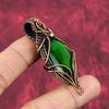 Green Fire Labradorite Pendant Copper Wire Wrapped Pendant Handmade Pendant Copper Jewelry Gemstone Pendant Wire Wrapping Jewelry For Gifts