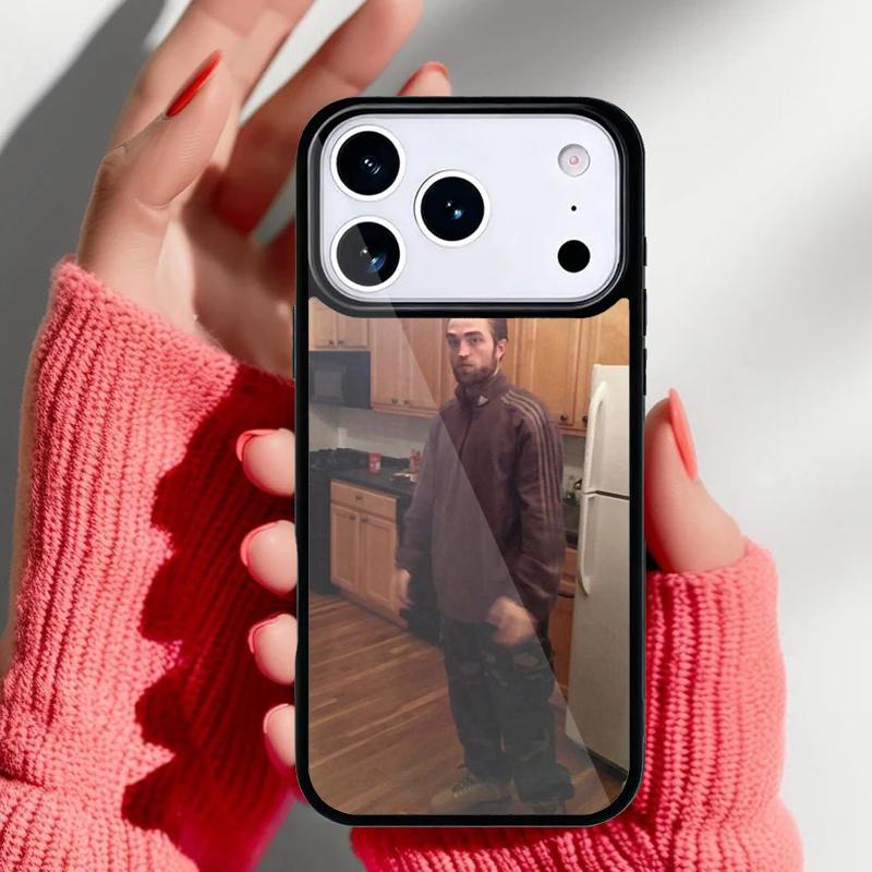 Robert Pattinson Standing Phone Case for iPhone 17 Air 16e 15 14 13 Pro Max Back Cover for 12 11 Pro Coque