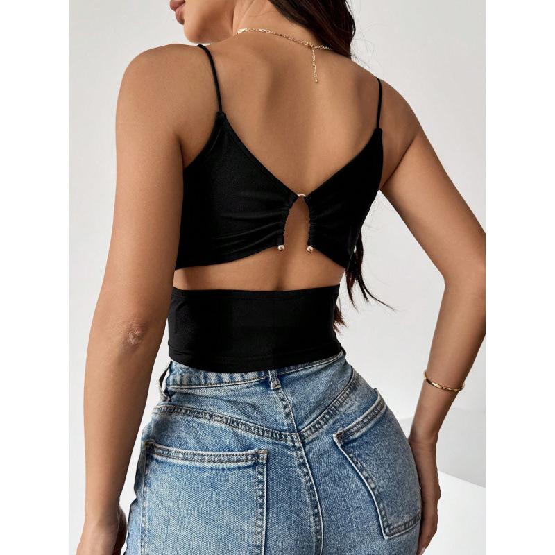 Women'S Fashion Simple Sexy Suspender Vest Spring And Summer New Versatile Commuter Top