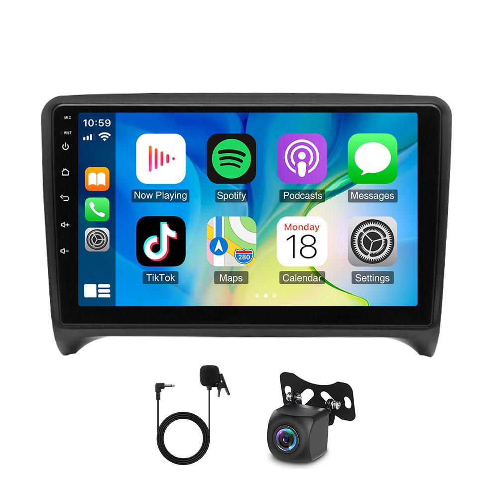 9-tolline autostereo raadio Car-play GPS-navigatsioon ühilduv TT MK2 2006-2014 jaoks Android 14