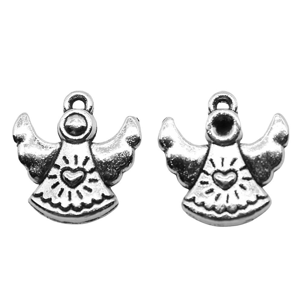Angel Charms Alloy Fairy Pendants For Religious Holiday Jewelry Making