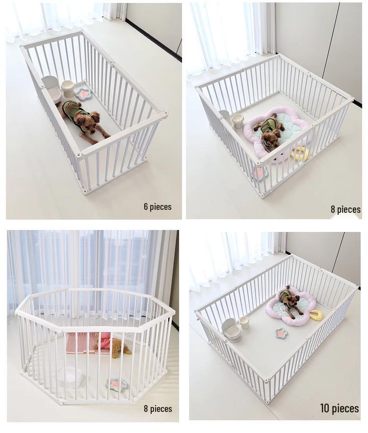 Meng Xiao Bao Indoor Pet Fence & Gate for Small To Medium Dogs and Rabbits