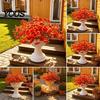 Maintenance Free Fake Greenery Artificial Morning Glory Flower Bouquet, Realistic Plastic Floral Arrangement Decorative Plants for Vases Home