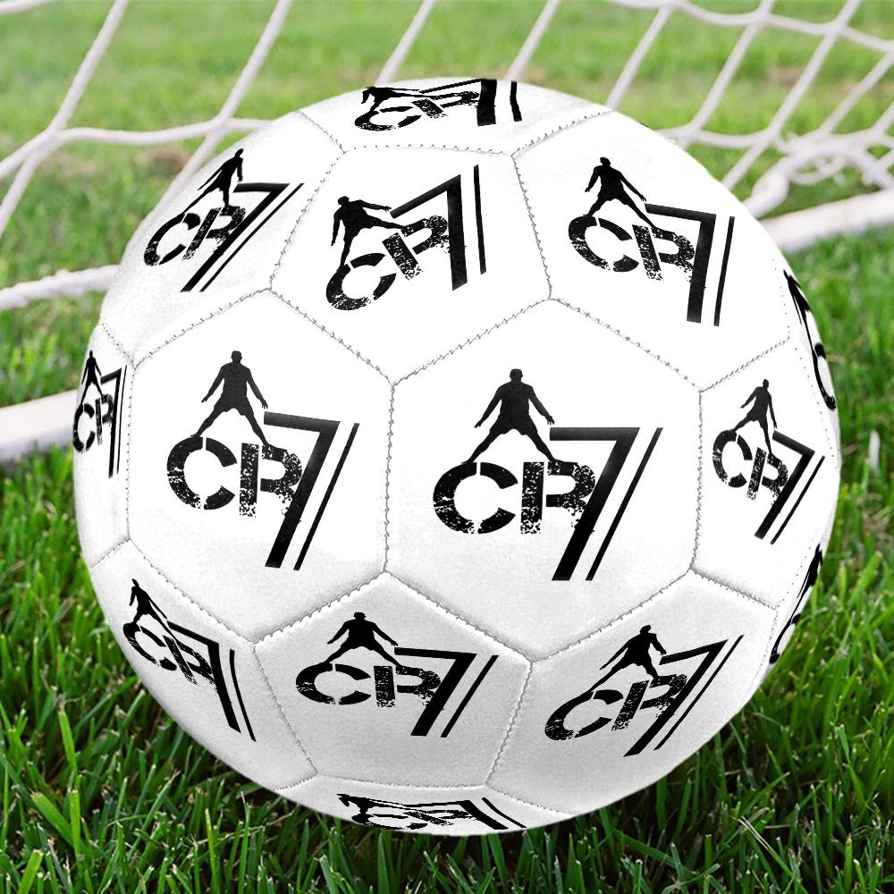 CR7 Portuguese Soccer Star Celebration Soccer Ball Size 5 Football Machine Sewn Outdoor Universal Football Perfect Gift for Sports Enthusiasts