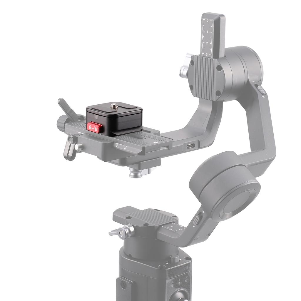 Schnellwechselplatte, Stativ-QR-Platte, Kameramontage-Adapter, Schnelleinrichtung, Aluminiumlegierung mit 1/4 Zoll
