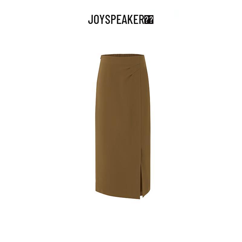 JOY SPEAKER Women s 2025 Autumn Side Slit Midi Skirt S