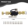 1/4 Inch Valve Core Removal Tool Dual Valve With Sight Glass For HVAC Tools Vacuum-Rated Valve Core Removal Tool Disassembly