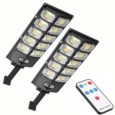 Outdoor Solar LED Street Lights Waterproof Super Bright Wall Lamp With Motion Sensor Remote Control Garden Street Light