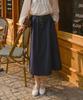 PIGMENT Flower Color Block Button Skirt (Kysk2511052)