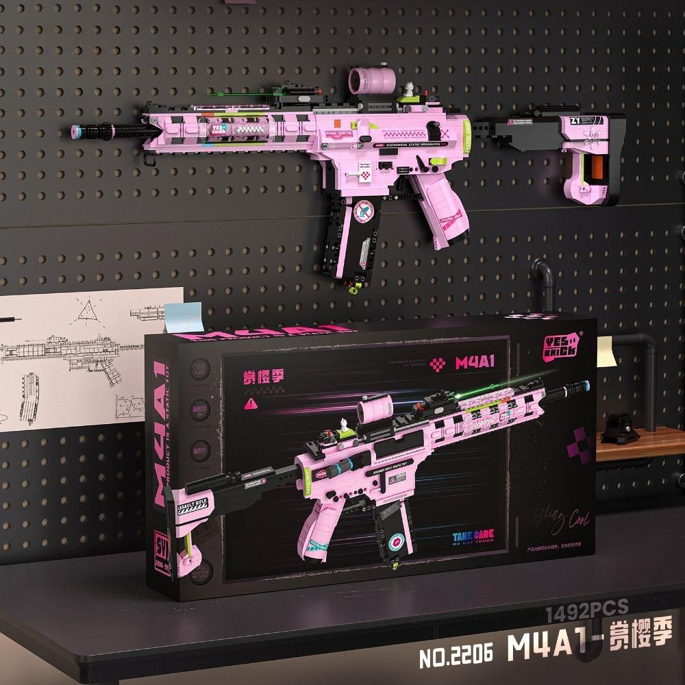 MOC Military MP5 KSV M4A1 ARP-9 Submachine Gun Model Building Blocks DIY Weapon Micro Bricks Toy Child Boy Christmas Gift
