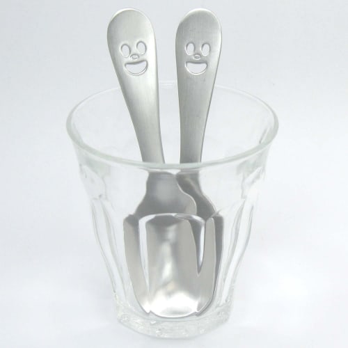 Nagao Tsubame-Sanjo Nico Petit Ice Spoons (2 pieces), 18-8 Stainless Steel, Made in Japan