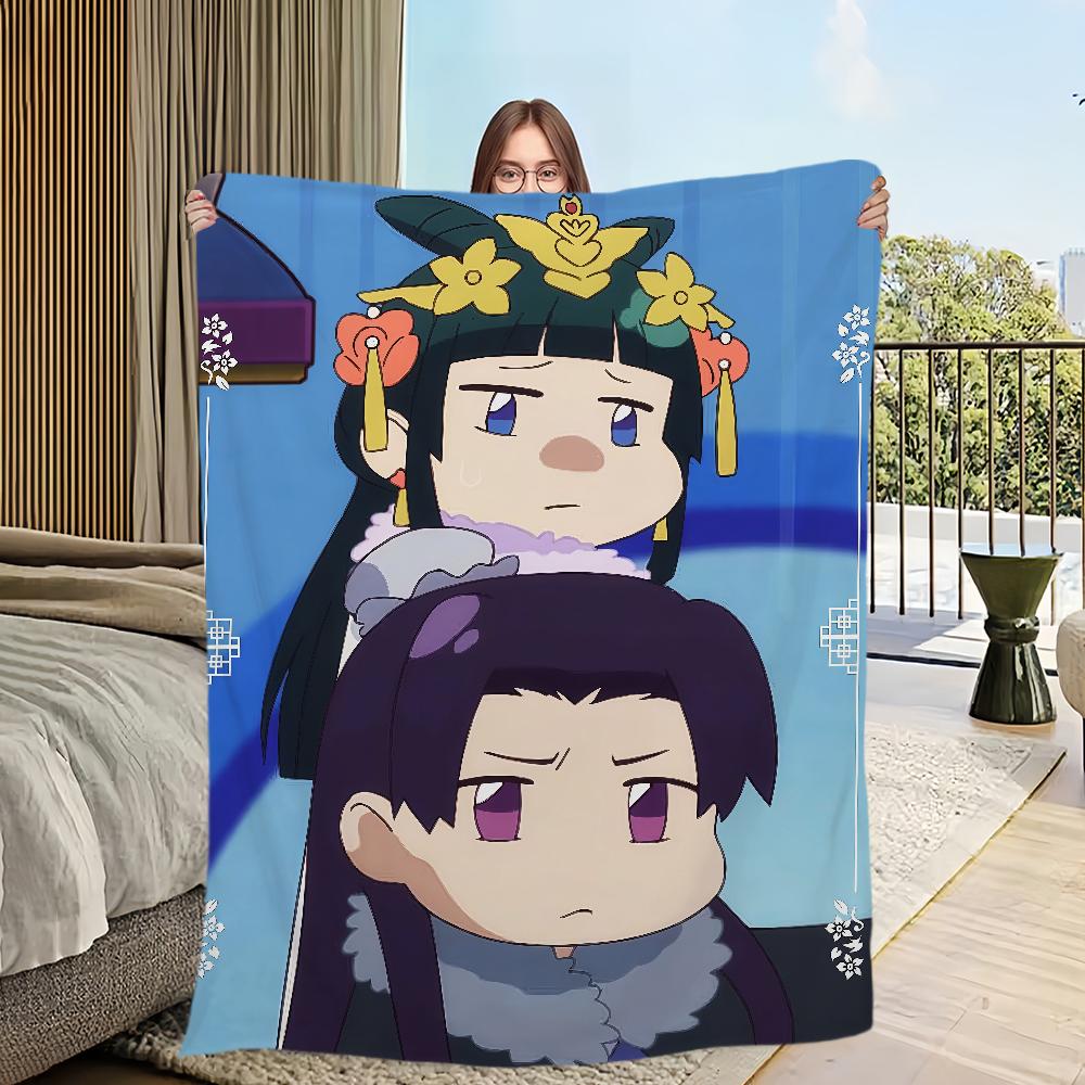 Anime The a-Apothecary d-Diaries J-Jinshi Sama Flannel Warm Soft Plush Blanket for Sofa Living Room Office Bedroom Travel Gift