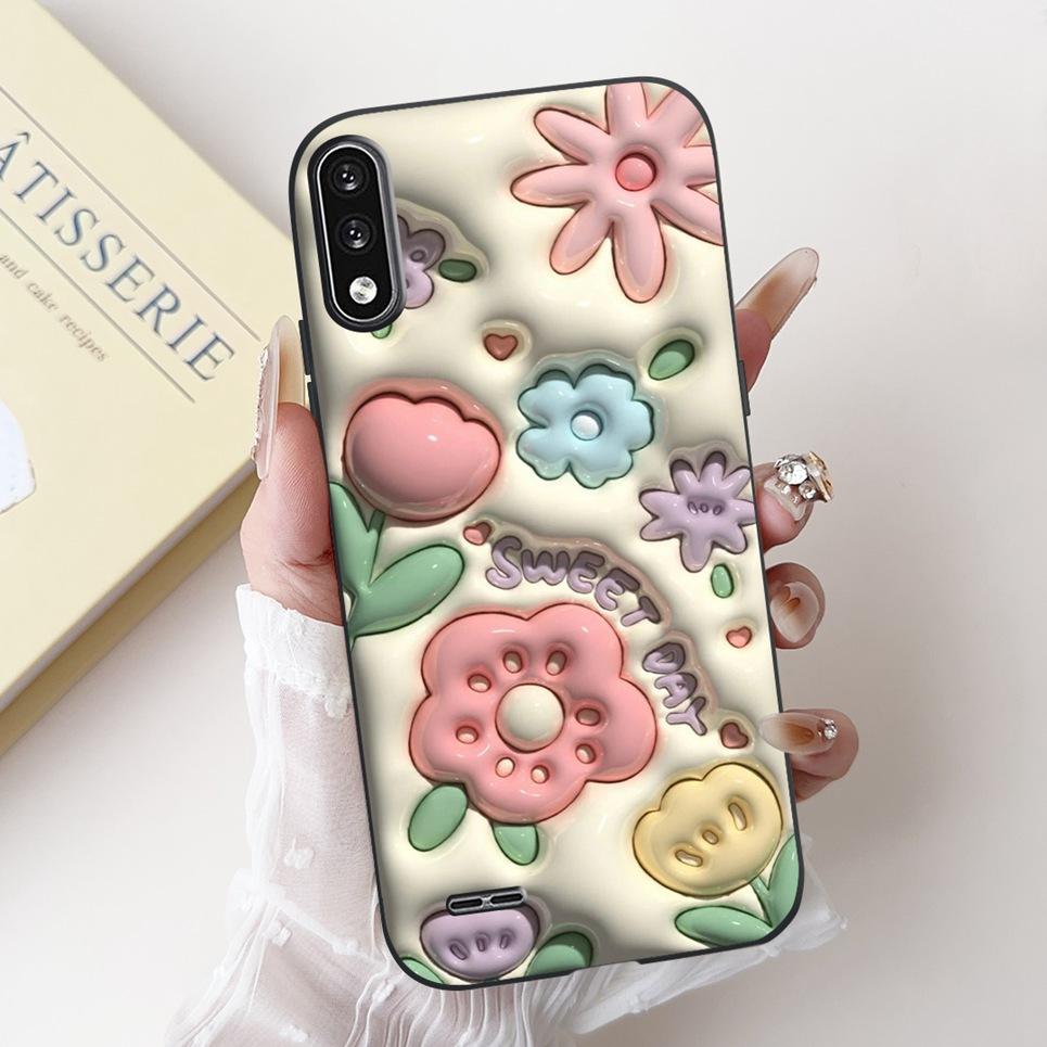 Cartoon Painting Phone Case For LG K22 2020 K10 K52 K61 K62 K42 2020 Shockproof Cover Luxury Flower Soft Liquid Silicone Cqoue