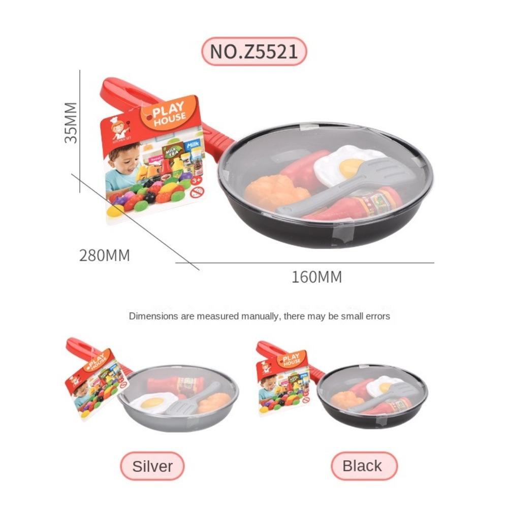 8pcs Montessori Simulation Kitchen Toys Bread Hot Dog Children Toys DIY Cookware Game Set