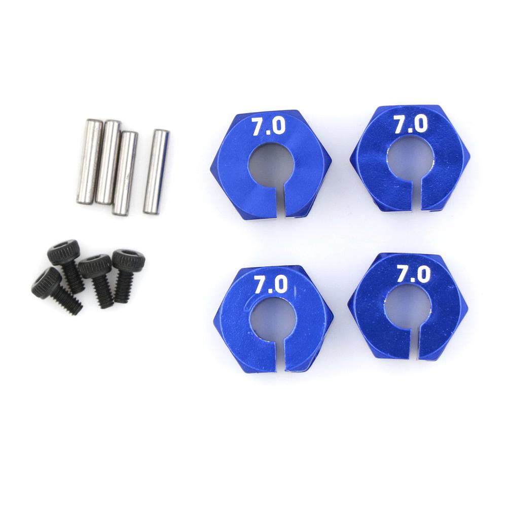 4pcs Aluminum Wheel Hex Nut With Pins Drive Hubs Upgrade Parts For Car Himoto 12MM 4P HSP 4WD RC 102042 1/10 Play Entertaining Safe Kid Friendly Fun