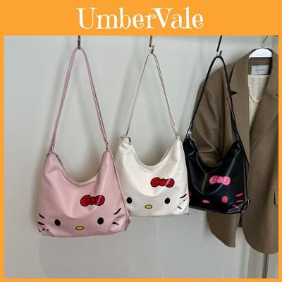 Hello Kitty Girl Large Capacity Pu Tote Bag With Breathable Waterproof Design For Daily Use