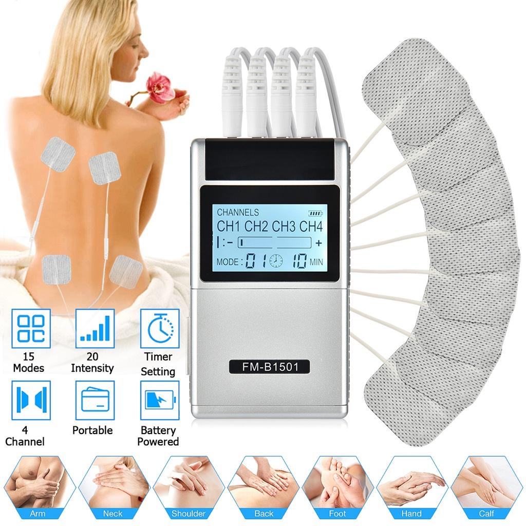 20 Gears  Electrical TENS Machine Portable Pulse Massager Digital Therapy Full Massager Pain Relief Acupuncture