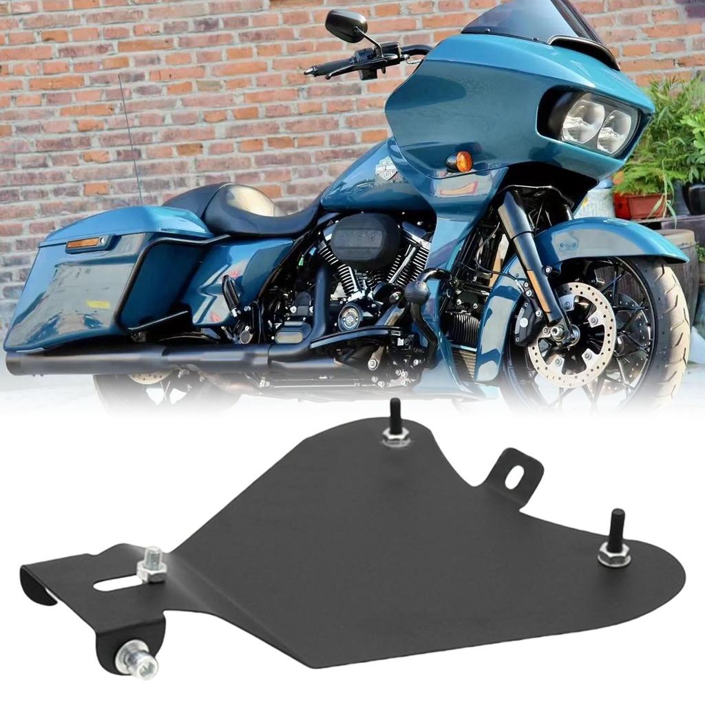 Steel Motorcycle Seat Base Plate Assembly For Custom Bikes Rust Resistant Black Finish Pre Drilled Mounting Holes Fits V