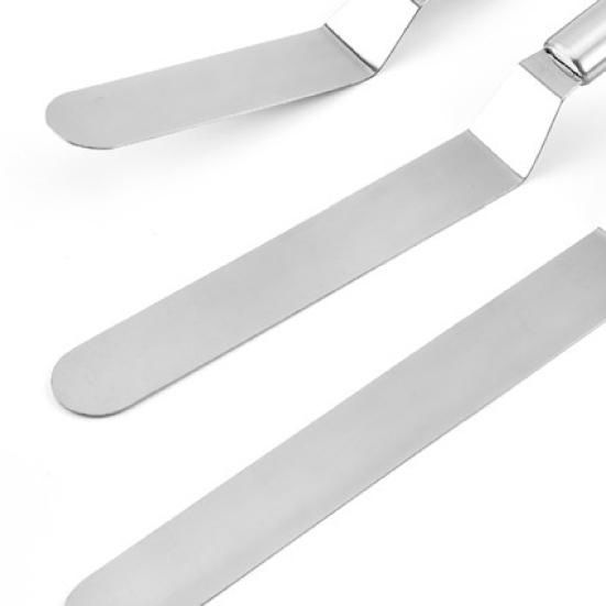 Espátula de Creme Economizadora de Esforço À Prova de Ferrugem Aço Inoxidável Multifuncional Raspador de Creme Ferramenta de Confeitaria para Casa