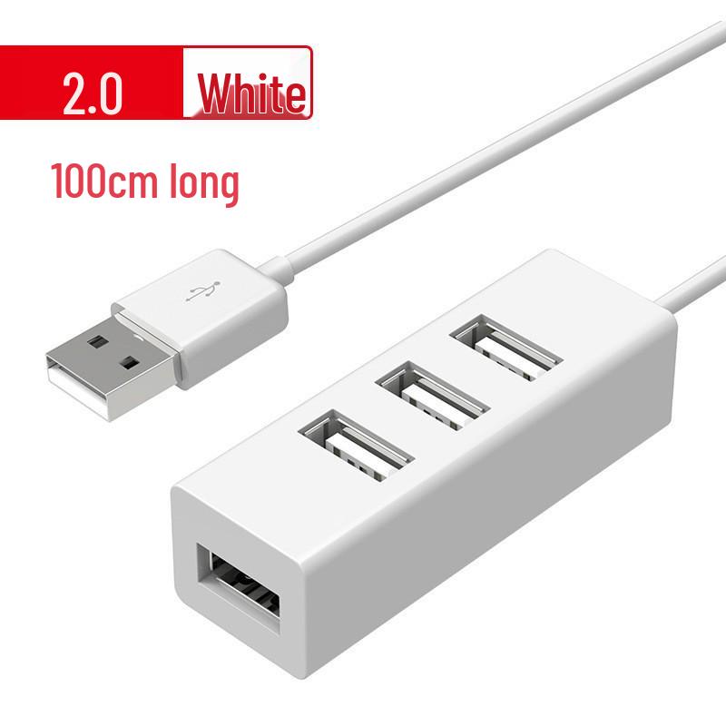 USB 2.0 4-Port Mini Hub Splitter for Computers