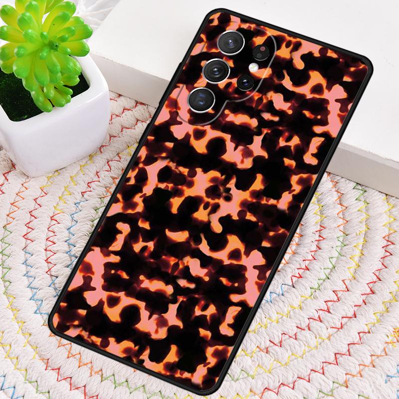 Tortoise Shell Pattern TPU Phone Case For Samsung Galaxy note 10 pro S26 S25 S24 S23 S22 Ultra Plus S21 FE S20 Shockproof Cover