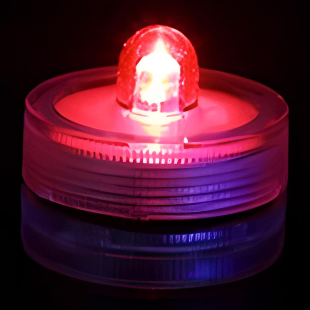 Wasserdichte LED-Lichter für Vasen, flammlose batteriebetriebene Teelichter für Teiche, Unterwasser-Teelichter, Aquarium-Dekoration, Neuheitsbeleuchtung