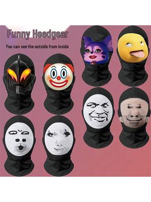 TikTok Dragon Spoof Mask: Funny Big Head Milk Dragon Emoticon Prank Cosplay Headgear