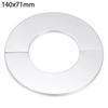 Black Shower Faucet Decorative Cover Chrome Finish Stainless Steel Wall Flange Water Pipe Wall Covers Bathroom Faucet Accessory