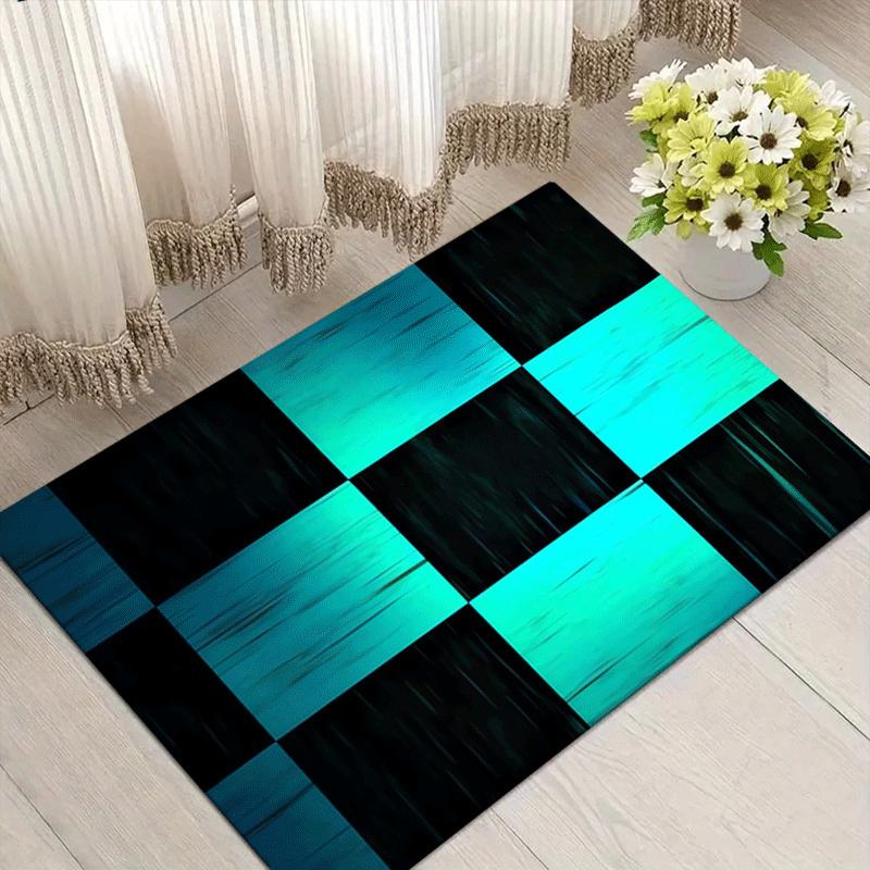 

1pc Worn black and white keys Print, Design Indoor Area Rug - Soft, Anti-Slip, and Durable Gaming Room Decor for Bedroom, Living Room 60cm by 90cm