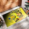 Cristiano Ronaldo Nadrukowany Flanelowy Dywanik Obszarowy Antypoślizgowy Miękki Poliestrowy Dywanik Podłogowy Mata Dekoracyjna do Sypialni Salonu Kanapy