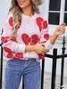 2026 Spring Women's Plus Size Bowknot Loose Sweater Pullover Knitwear