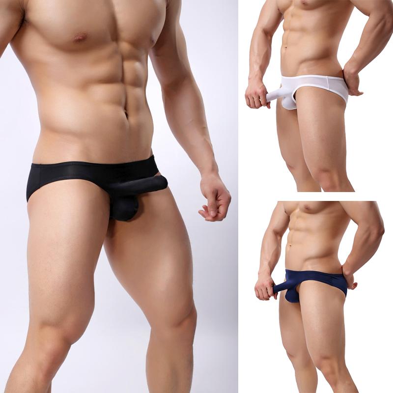 1 stk Undertøy Underbukser Truser Komfortabel Hudvennlig Elefantnese Akrylfiber Seksappell Thong Menn Briefs