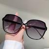 Oversized Round Sunglasses Women Vintage Stylish Gradient Deocr Shades Trendy Brand Design Candy Color Rim Sun Glasses