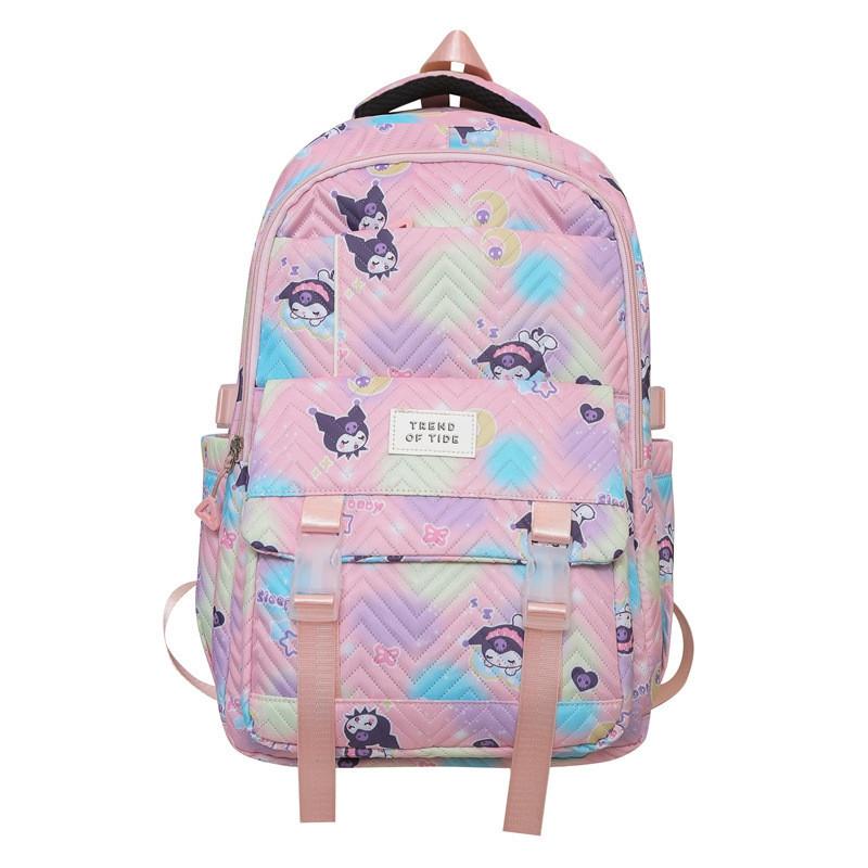 Stylish Versatile Nylon Backpack For Casual Outdoor Travel And School Activities