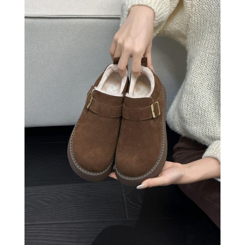 thick-soled women's muffin sole velvet warm all-inclusive cotton shoes snow boots new winter women's shoes winter shoes