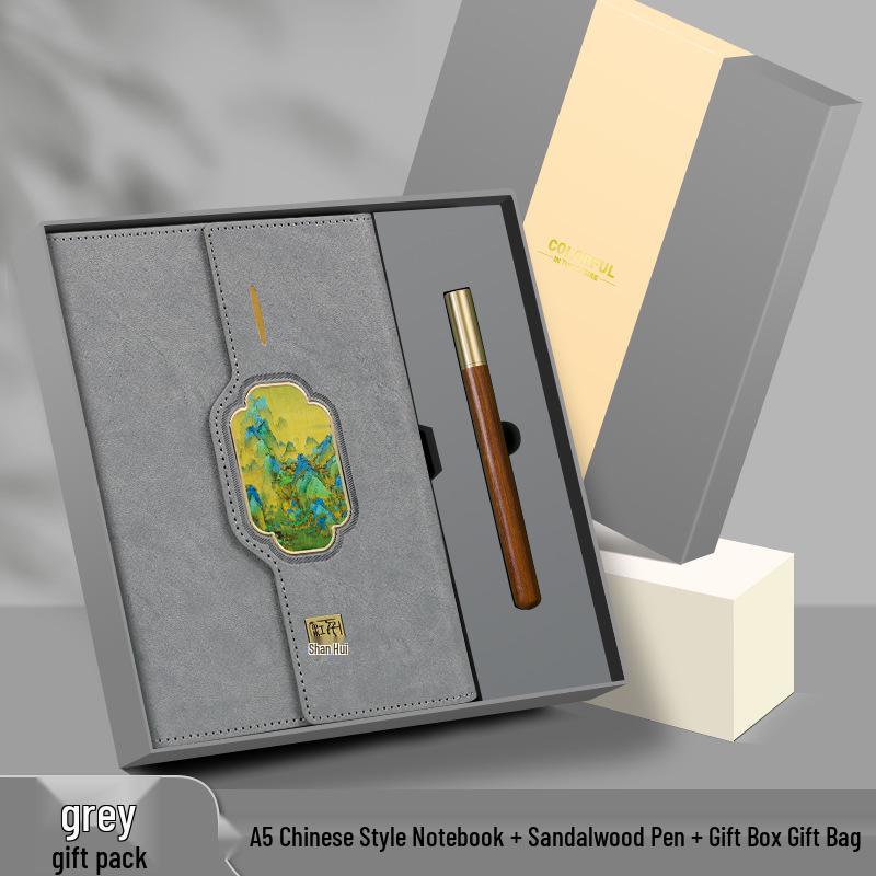 Custom Retro Laptop Gift Set with Notebook and Logo