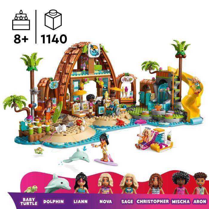 LEGO Friends 42673 Strandhotelurlaub – Bauset für Kinder ab 8 Jahren