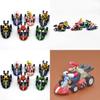 Super Mario Bros Kart Rückziehauto Actionfigur Set 6 Stück Bunte Sammlerstücke