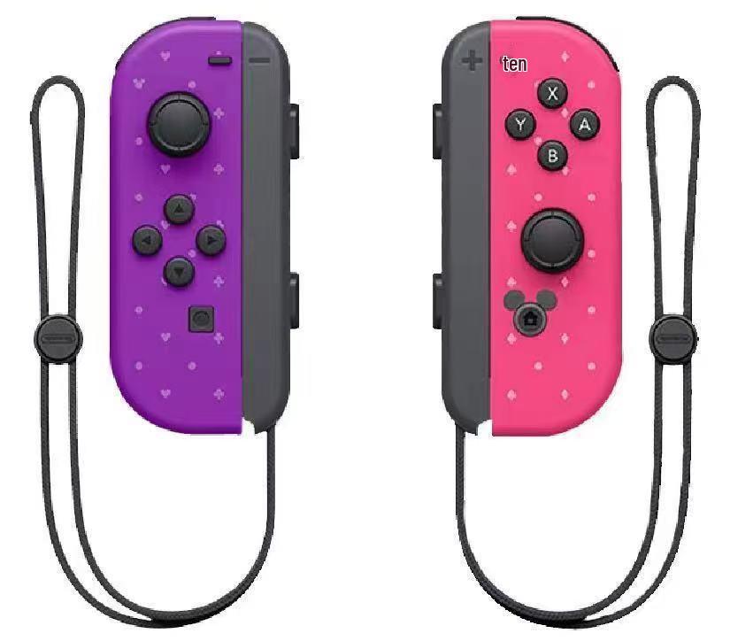 Wireless Bluetooth Joy-Con Controllers with Wake-Up Feature and Wrist Strap, Left and Right Separately for Switch