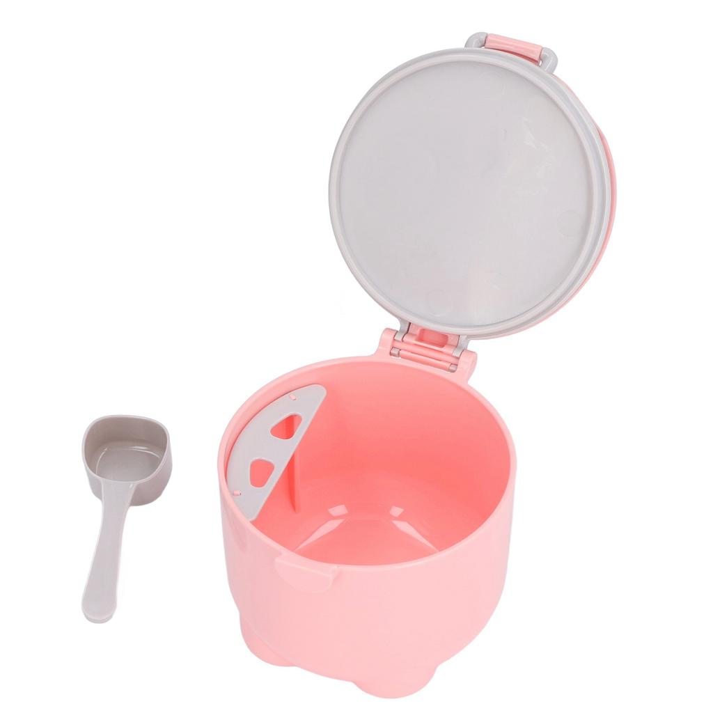 Baby Food Containers Large Pink Safe PP Material Sufficient Capacity Compact Portable Cute Style