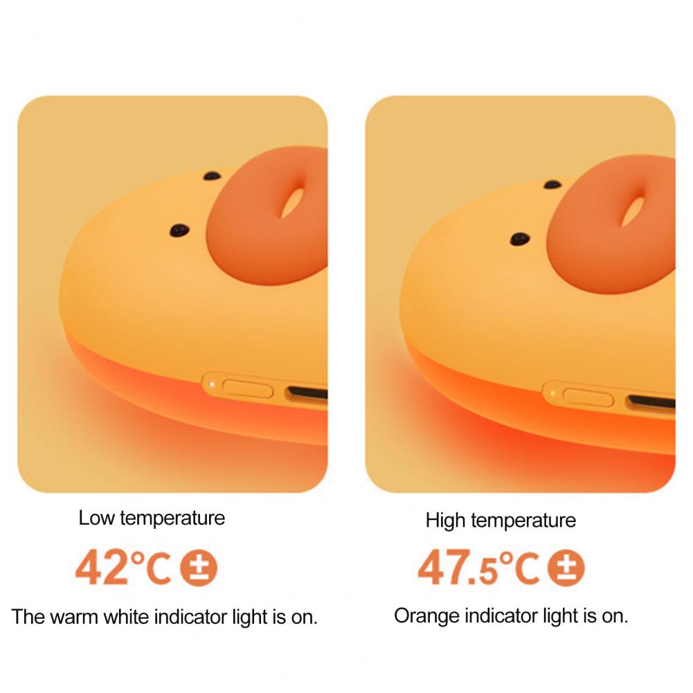 Hand Warmer Heater Practical Two Gear Adjustment Plastic Cartoon Charming Mini Hand Warmer Power Bank for Daily Use