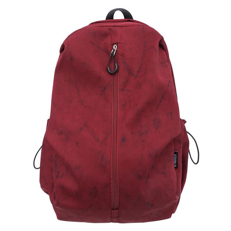 Легкий студенческий рюкзак мужской школьный рюкзак с принтом граффити женский дорожный рюкзак Small красный