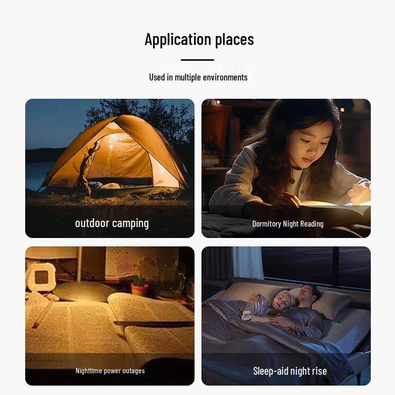 USB Night Light: Lightweight, Portable Bedroom Lamp with Soft, Eye-Protection Glow for a Cozy Atmosphere